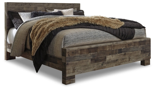 Derekson King Panel Bed with Dresser - furniture place usa