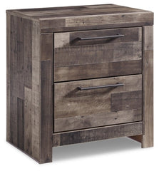 Derekson Twin Panel Bed with Mirrored Dresser and 2 Nightstands - furniture place usa