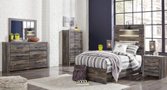 Drystan Twin Panel Bed with Dresser - furniture place usa