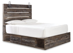 Drystan Queen Panel Bed with 4 Storage Drawers - furniture place usa