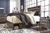 Drystan Twin Panel Bed with 2 Storage Drawers with Mirrored Dresser - furniture place usa