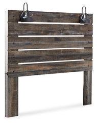 Drystan Queen Panel Headboard Bed with Mirrored Dresser and Chest - furniture place usa
