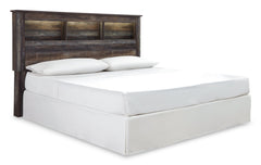 Drystan Queen/Full Bookcase Headboard Bed with Dresser - furniture place usa