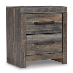 Drystan Twin Panel Bed with 2 Storage Drawers with Mirrored Dresser, Chest and 2 Nightstands - furniture place usa