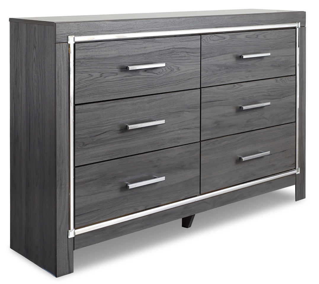 Lodanna Queen Panel Bed with Dresser - furniture place usa