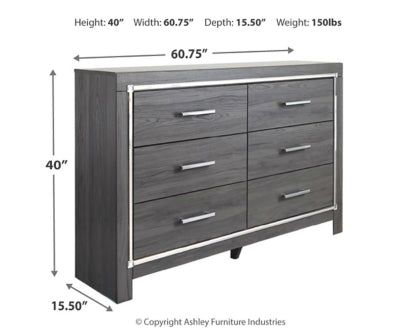 Lodanna Queen Panel Bed with Dresser - furniture place usa