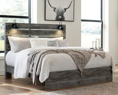 Baystorm King Panel Bed with Mirrored Dresser and 2 Nightstands - furniture place usa