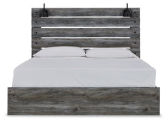 Baystorm King Panel Bed with Mirrored Dresser and 2 Nightstands - furniture place usa