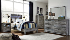 Baystorm Twin Panel Bed with Dresser - furniture place usa
