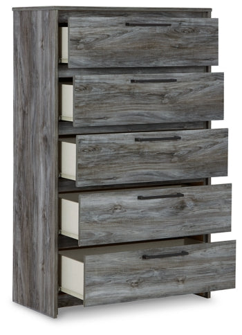 Baystorm King Panel Headboard with Mirrored Dresser and Chest - furniture place usa