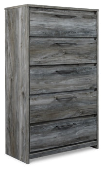 Baystorm King Panel Headboard with Mirrored Dresser and Chest - furniture place usa