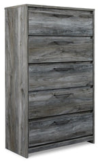 Baystorm King Panel Headboard with Mirrored Dresser and Chest - furniture place usa
