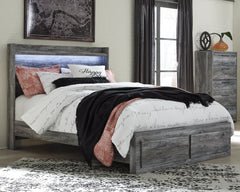 Baystorm Queen Panel Bed with 2 Storage Drawers and Chest - furniture place usa