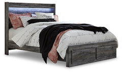 Baystorm Queen Panel Bed with 2 Storage Drawers and Chest - furniture place usa