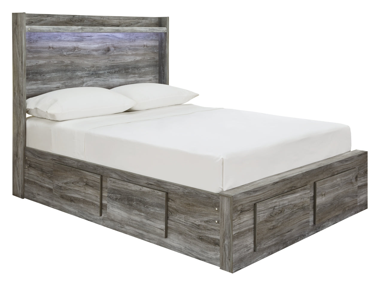 Baystorm Full Panel Bed with 6 Storage Drawers with Dresser - furniture place usa