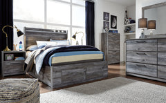 Baystorm Queen Panel Bed with 2 Storage Drawers - furniture place usa