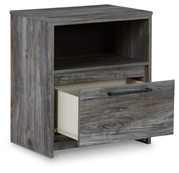 Baystorm Queen Panel Headboard with Mirrored Dresser, Chest and 2 Nightstands - furniture place usa