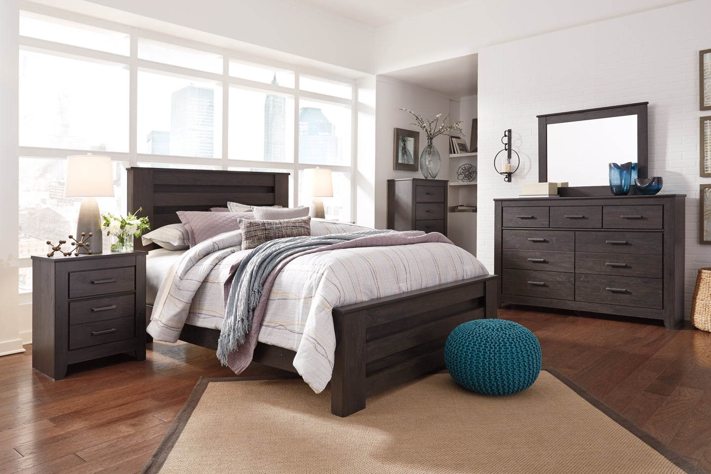 Brinxton Dresser and Mirror - furniture place usa