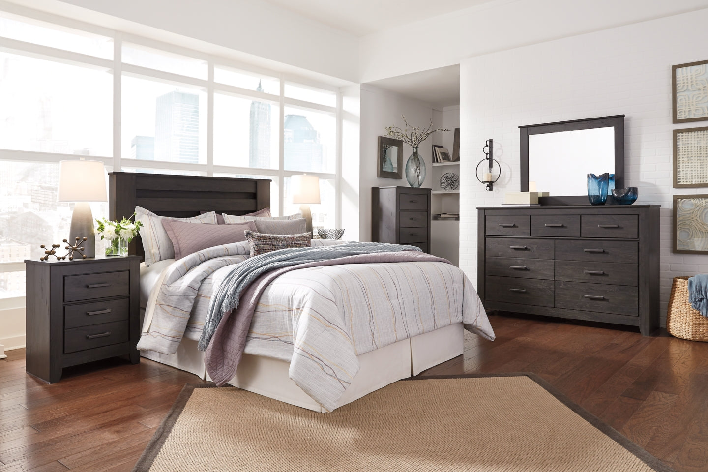 Brinxton Queen Panel Headboard - furniture place usa
