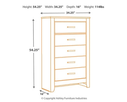 Brinxton Queen/Full Panel Headboard Bed with Mirrored Dresser, Chest and Nightstand - furniture place usa