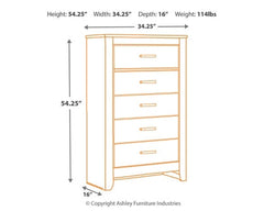 Brinxton Queen/Full Panel Headboard Bed with Mirrored Dresser, Chest and Nightstand - furniture place usa