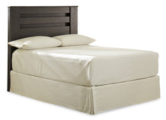 Brinxton Queen/Full Panel Headboard Bed with Mirrored Dresser, Chest and Nightstand - furniture place usa