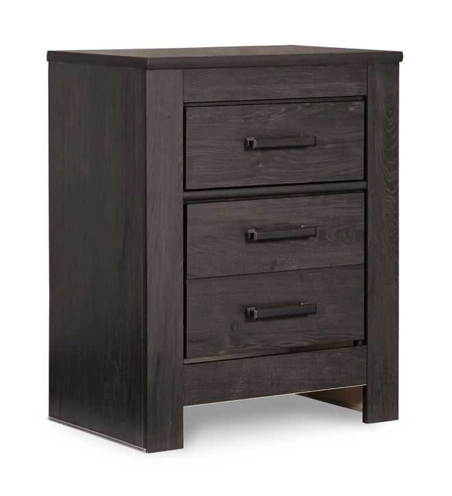 Brinxton Queen/Full Panel Headboard Bed with Mirrored Dresser, Chest and Nightstand - furniture place usa