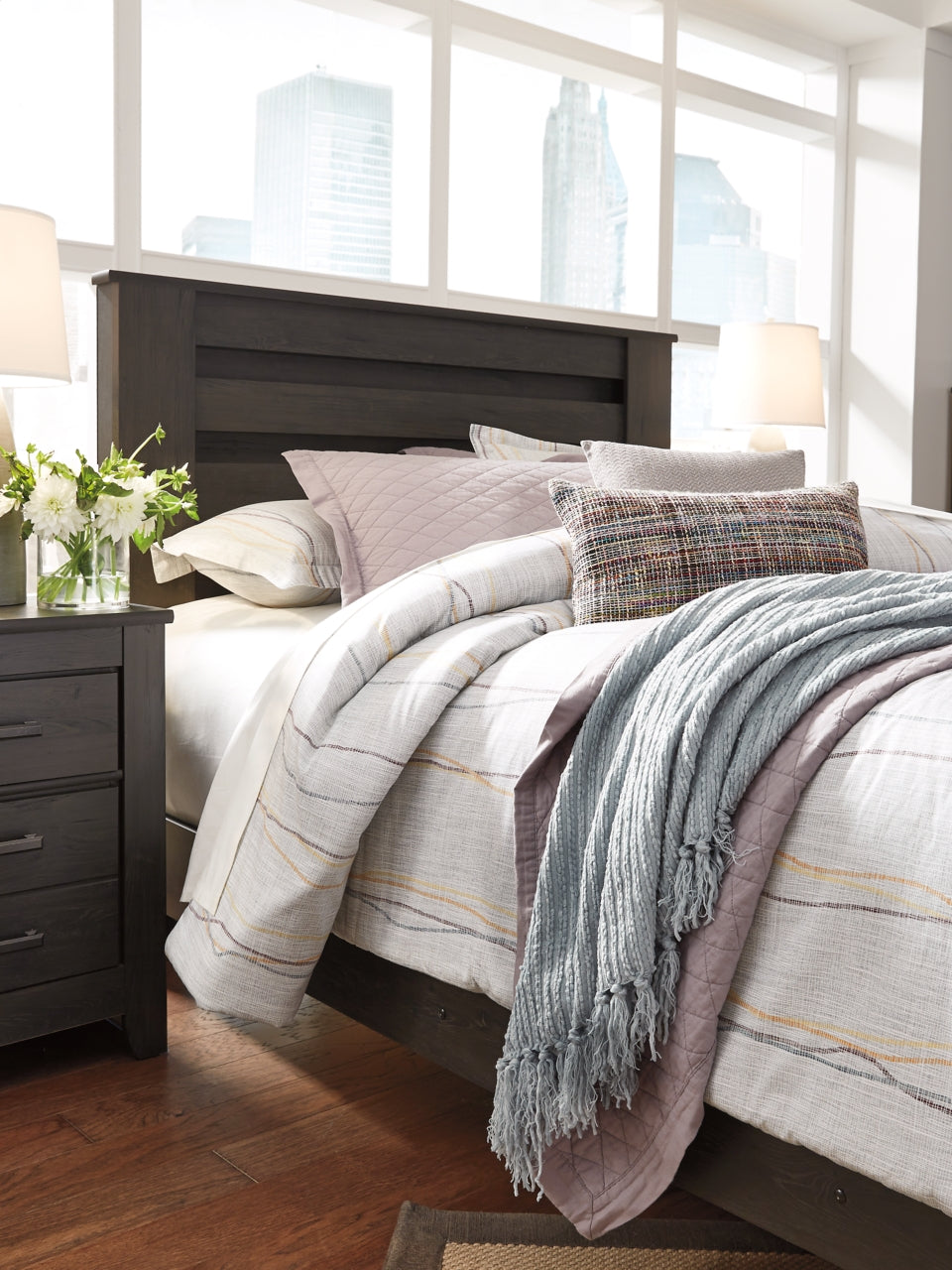 Brinxton Queen Panel Headboard - furniture place usa