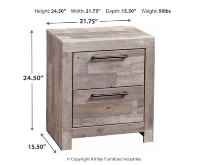 Effie Queen Panel Bed with 2 Storage Drawers with Mirrored Dresser and 2 Nightstands - furniture place usa