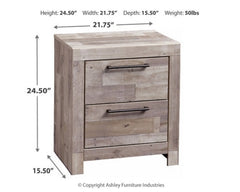 Effie Queen Panel Bed with 2 Storage Drawers with Mirrored Dresser and 2 Nightstands - furniture place usa
