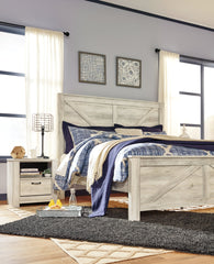 Bellaby Queen Crossbuck Panel Bed - furniture place usa