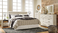 Bellaby Queen Panel Bed with 2 Nightstands - furniture place usa