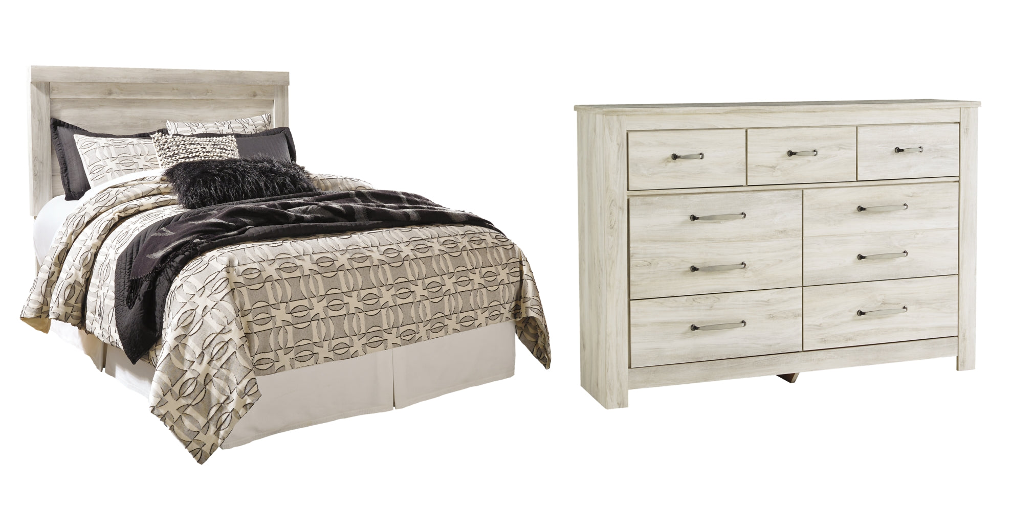 Bellaby Queen Panel Headboard Bed with Dresser - furniture place usa