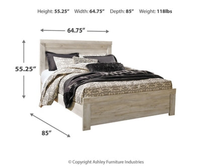 Bellaby Queen Panel Bed with 2 Nightstands - furniture place usa