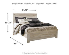 Bellaby Queen Panel Bed with 2 Nightstands - furniture place usa