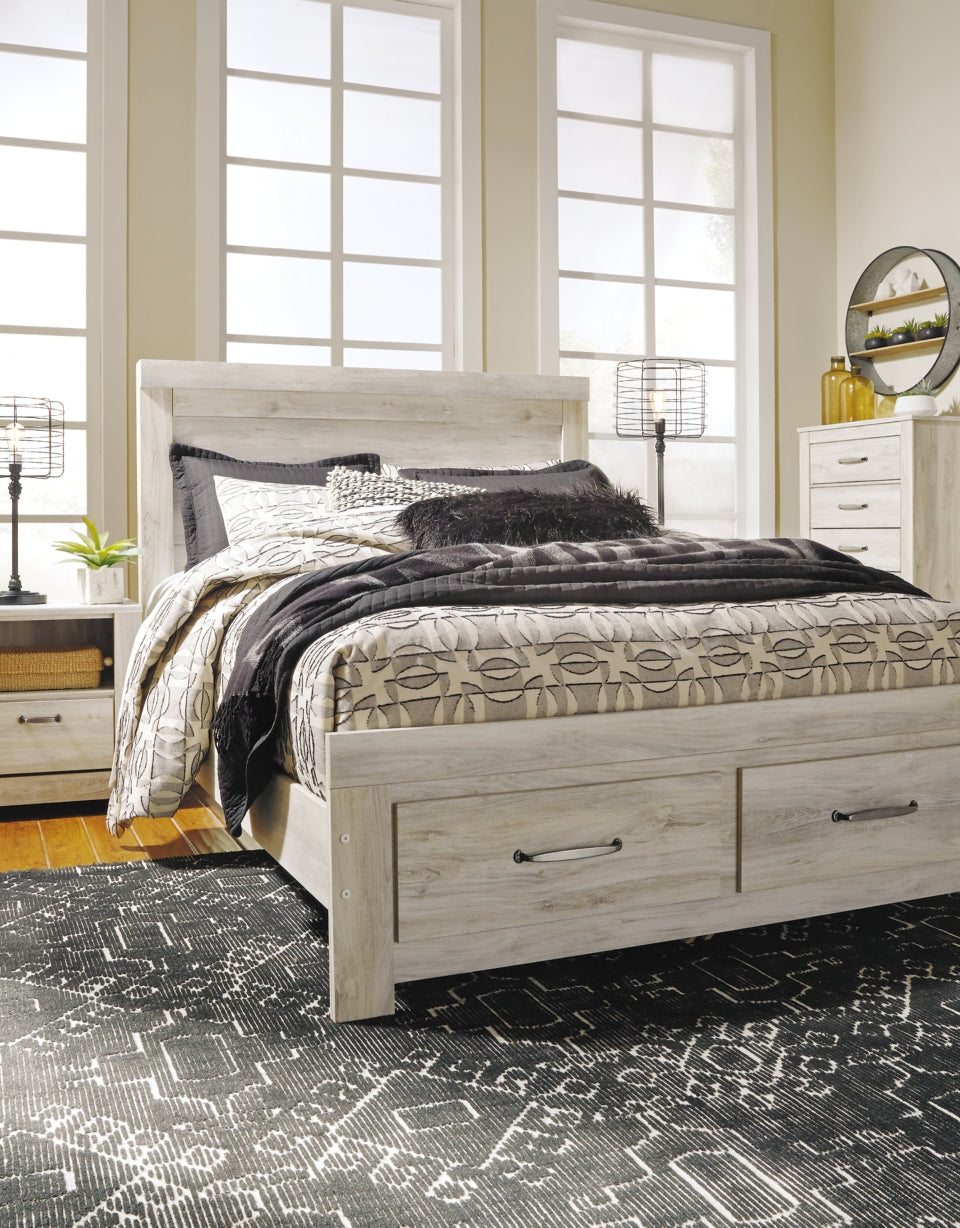 Bellaby Queen Platform Bed with 2 Storage Drawers - furniture place usa