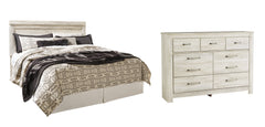 Bellaby Queen Panel Headboard Bed with Dresser - furniture place usa