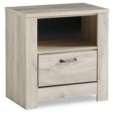 Bellaby King Platform Bed with 2 Storage Drawers with Mirrored Dresser and Nightstand - furniture place usa