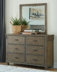 Shamryn King Panel Bed with Mirrored Dresser and 2 Nightstands - furniture place usa
