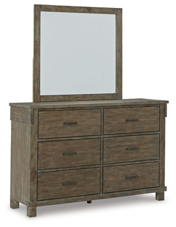 Shamryn King Panel Bed with Mirrored Dresser and 2 Nightstands - furniture place usa