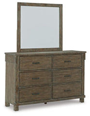 Shamryn King Panel Bed with Mirrored Dresser and 2 Nightstands - furniture place usa