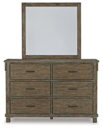 Shamryn King Panel Bed with Mirrored Dresser and 2 Nightstands - furniture place usa