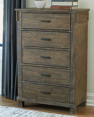 Shamryn King Panel Bed with Mirrored Dresser and Chest - furniture place usa