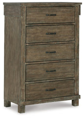 Shamryn King Panel Bed with Mirrored Dresser and Chest - furniture place usa