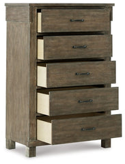 Shamryn King Panel Bed with Mirrored Dresser and Chest - furniture place usa