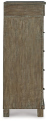 Shamryn King Panel Bed with Mirrored Dresser and Chest - furniture place usa
