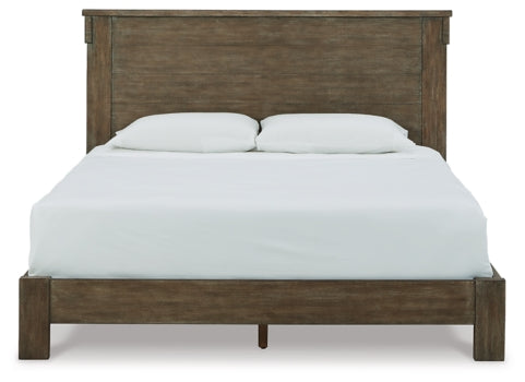 Shamryn King Panel Bed with Mirrored Dresser and 2 Nightstands - furniture place usa