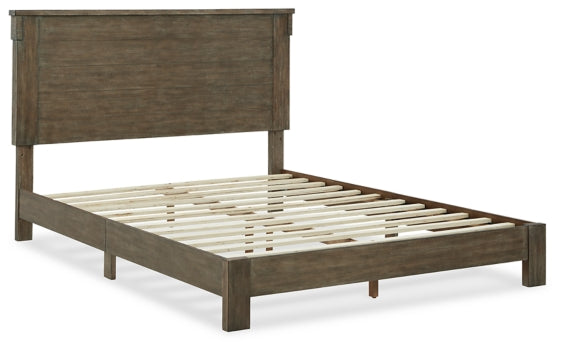 Shamryn King Panel Bed with Mirrored Dresser and 2 Nightstands - furniture place usa
