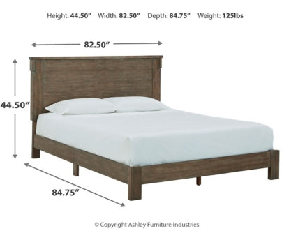 Shamryn King Panel Bed with Mirrored Dresser and 2 Nightstands - furniture place usa