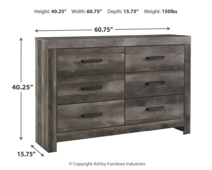 Wynnlow King Poster Bed with Dresser - furniture place usa